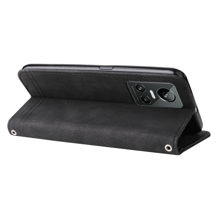 For OPPO Realme GT Neo3 Skin Feel Life Tree Metal Button Leather Phone Case