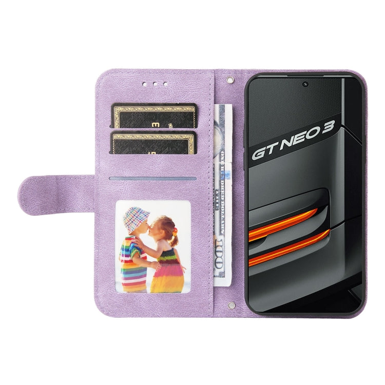 For OPPO Realme GT Neo3 Skin Feel Life Tree Metal Button Leather Phone Case