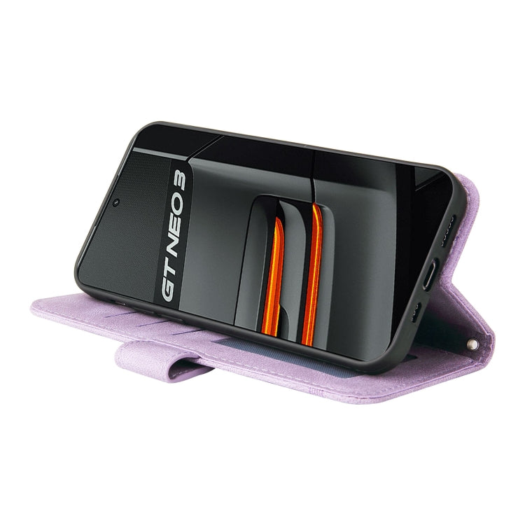 For OPPO Realme GT Neo3 Skin Feel Life Tree Metal Button Leather Phone Case