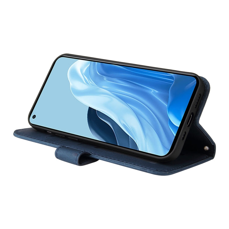 For OPPO Reno7 4G / F21 Pro 4G Skin Feel Life Tree Metal Button Leather Phone Case