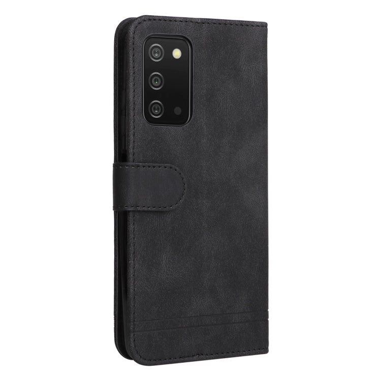 For Samsung Galaxy A03s US Version Skin Feel Life Tree Metal Button Leather Phone Case