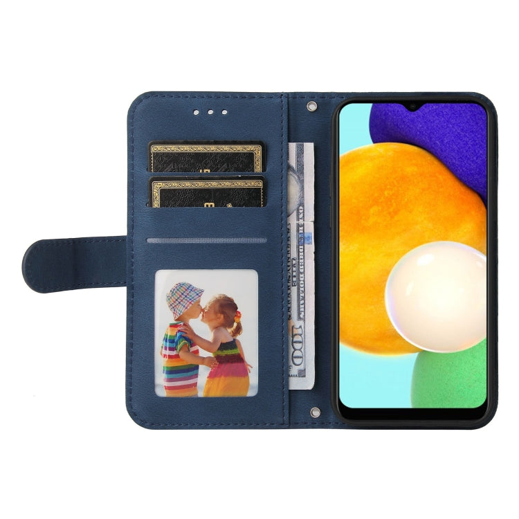 For Samsung Galaxy A03s US Version Skin Feel Life Tree Metal Button Leather Phone Case