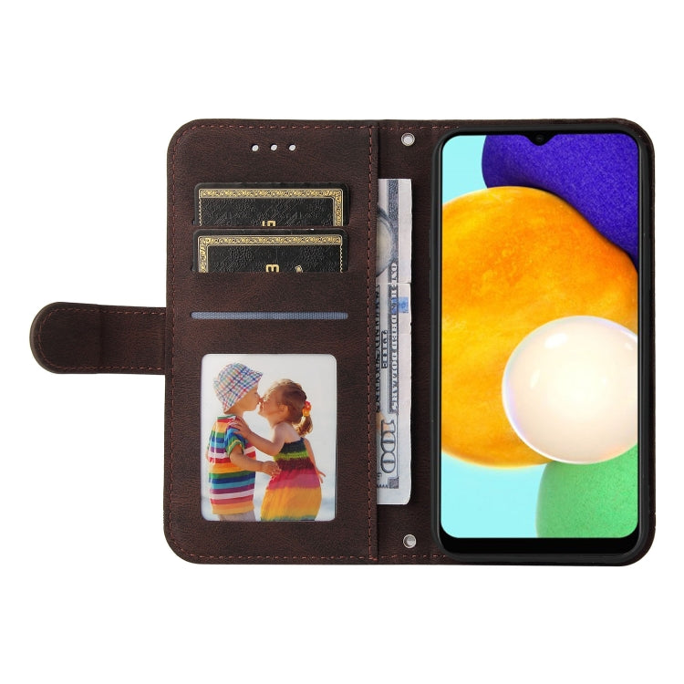For Samsung Galaxy A03s US Version Skin Feel Life Tree Metal Button Leather Phone Case