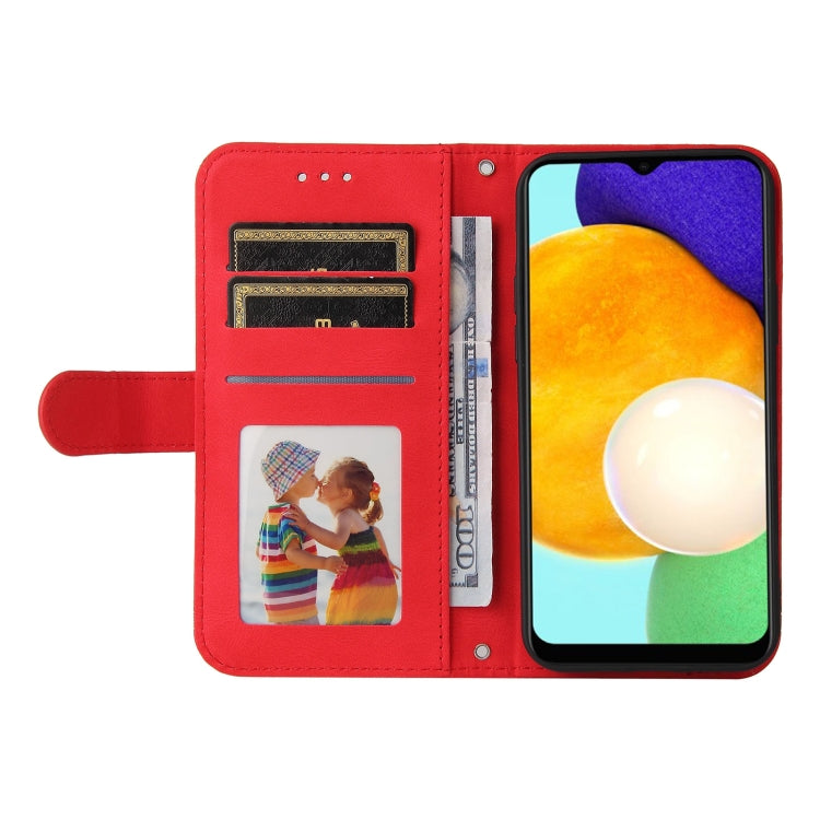 For Samsung Galaxy A03s US Version Skin Feel Life Tree Metal Button Leather Phone Case