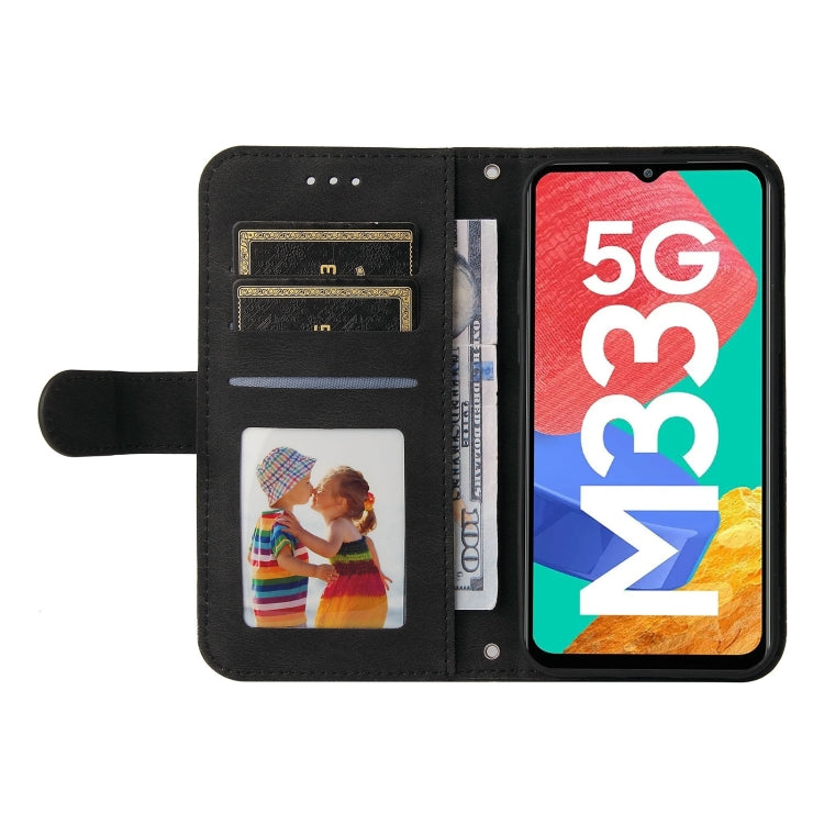 For Samsung Galaxy M33 5G Global Skin Feel Life Tree Metal Button Leather Phone Case