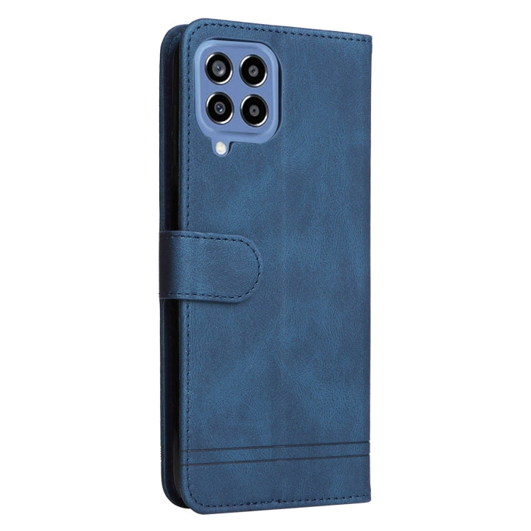 For Samsung Galaxy M33 5G Global Skin Feel Life Tree Metal Button Leather Phone Case
