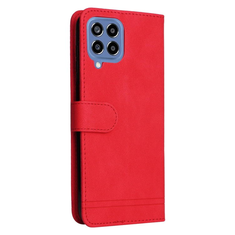 For Samsung Galaxy M33 5G Global Skin Feel Life Tree Metal Button Leather Phone Case