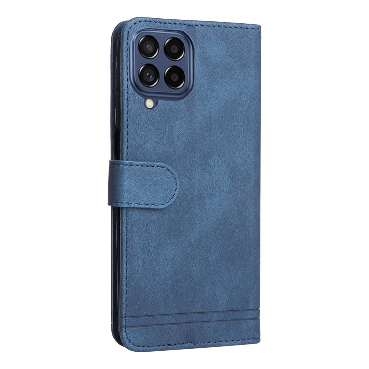 For Samsung Galaxy M53 5G Skin Feel Life Tree Metal Button Leather Phone Case