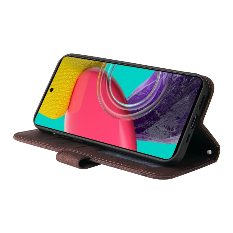 For Samsung Galaxy M53 5G Skin Feel Life Tree Metal Button Leather Phone Case