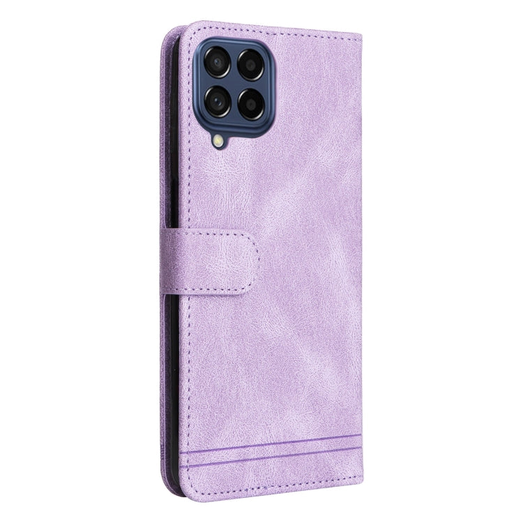 For Samsung Galaxy M53 5G Skin Feel Life Tree Metal Button Leather Phone Case