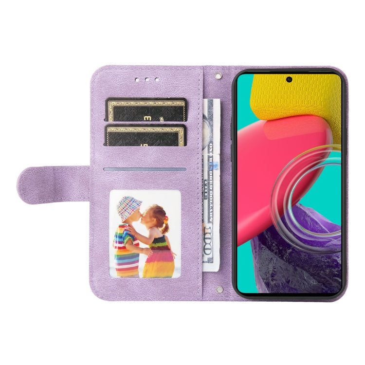 For Samsung Galaxy M53 5G Skin Feel Life Tree Metal Button Leather Phone Case