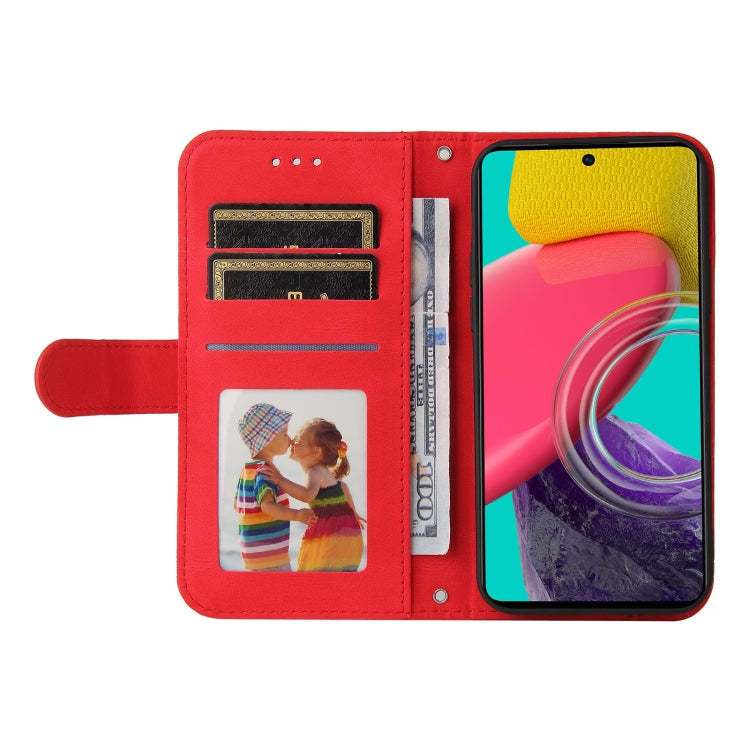 For Samsung Galaxy M53 5G Skin Feel Life Tree Metal Button Leather Phone Case