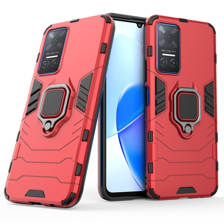 For Honor Play6T Magnetic Ring Holder PC + TPU Phone Case