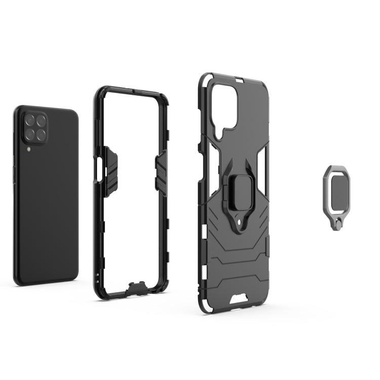 For Samsung Galaxy M33 5G Magnetic Ring Holder PC + TPU Phone Case