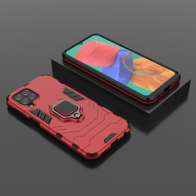 For Samsung Galaxy M33 5G Magnetic Ring Holder PC + TPU Phone Case