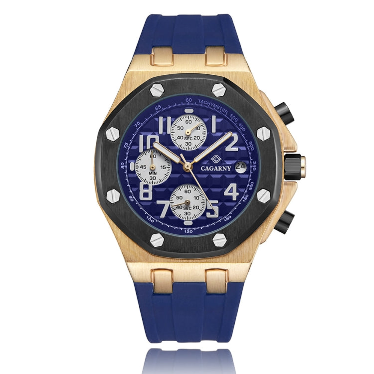 CAGARNY 6867 Six-Needle Multifunctional Quartz Sports Watch for Men