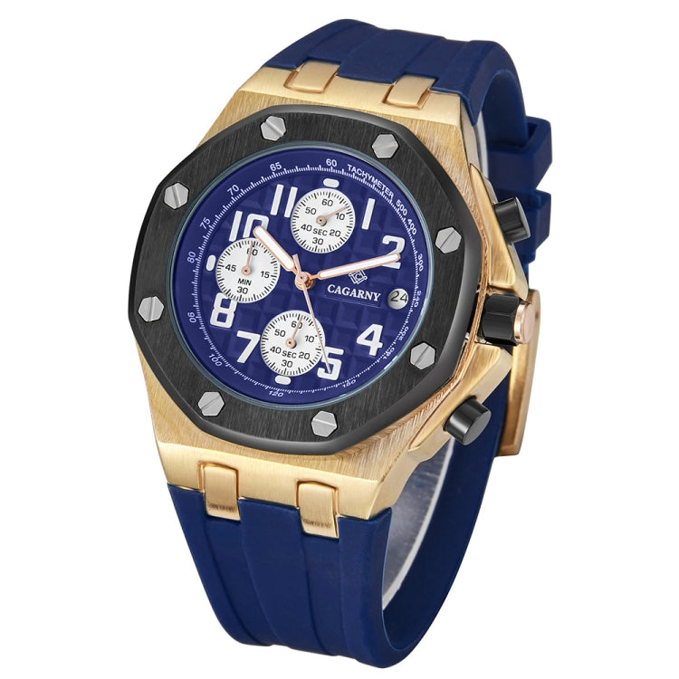 CAGARNY 6867 Six-Needle Multifunctional Quartz Sports Watch for Men