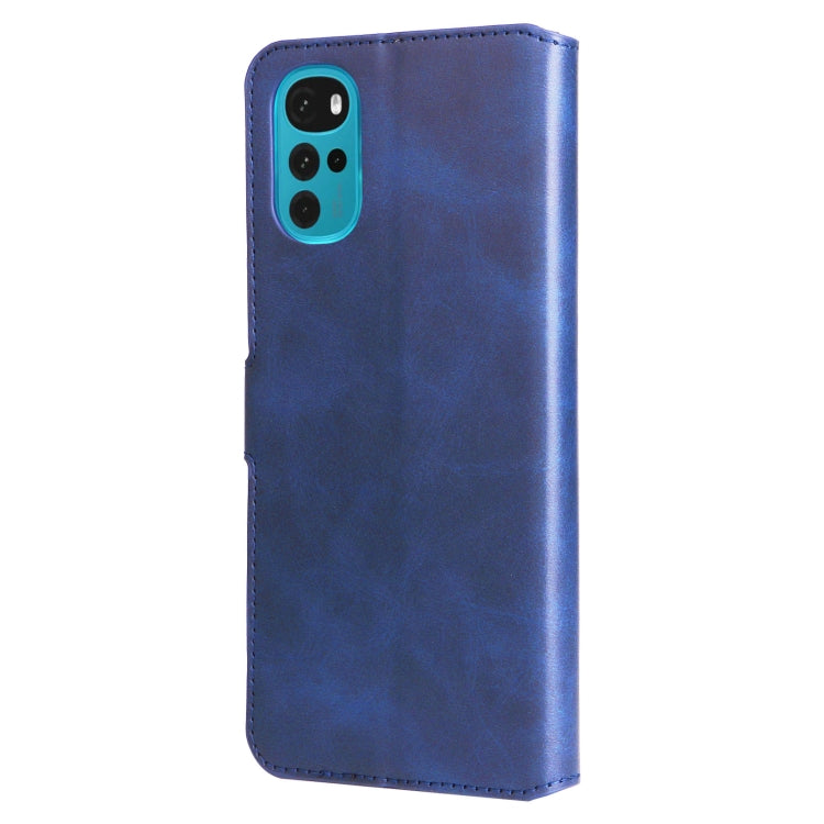 For Motorola Moto G22 Classic Calf Texture Flip Leather Phone Case