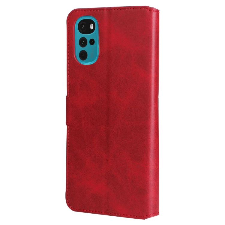 For Motorola Moto G22 Classic Calf Texture Flip Leather Phone Case