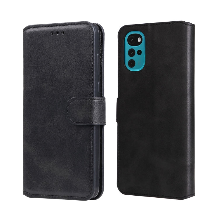 For Motorola Moto G22 Classic Calf Texture Flip Leather Phone Case