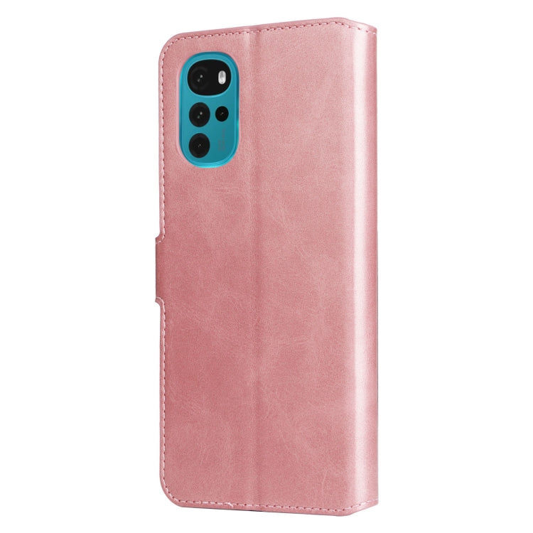 For Motorola Moto G22 Classic Calf Texture Flip Leather Phone Case
