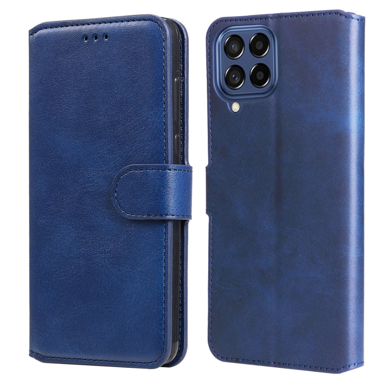 For Samsung Galaxy M53 5G Classic Calf Texture Flip Leather Phone Case