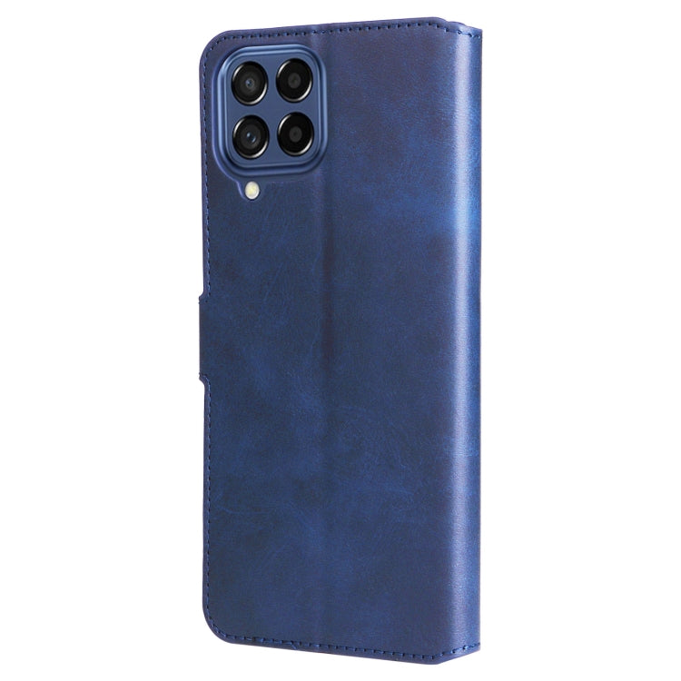 For Samsung Galaxy M53 5G Classic Calf Texture Flip Leather Phone Case