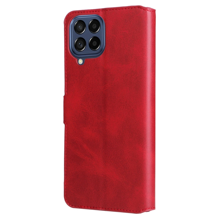 For Samsung Galaxy M53 5G Classic Calf Texture Flip Leather Phone Case