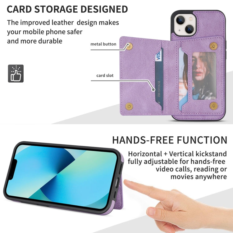 For iPhone 13 mini Line Card Holder Phone Case
