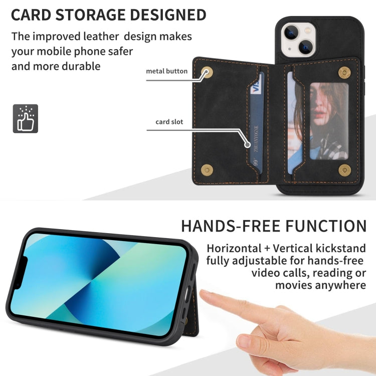 For iPhone 13 mini Line Card Holder Phone Case
