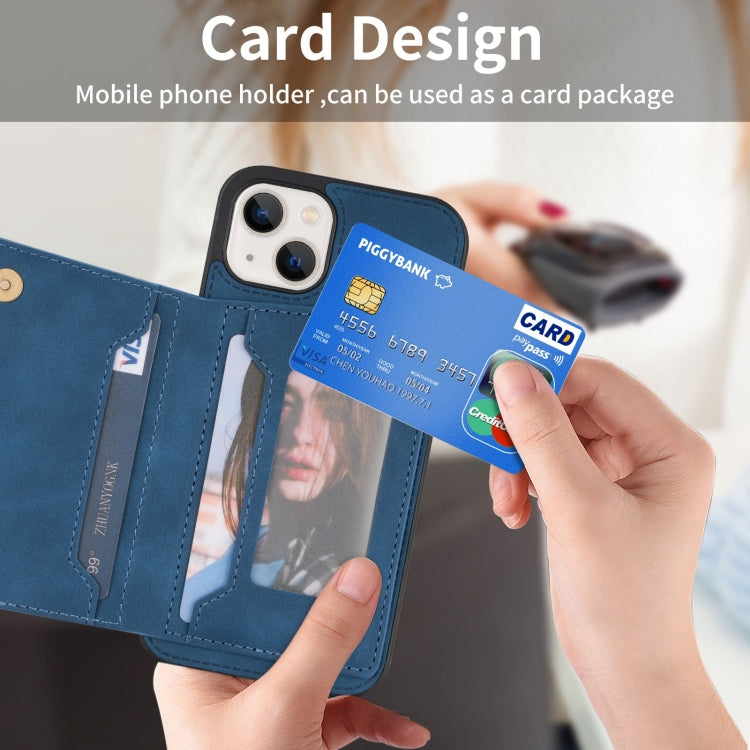 For iPhone 13 mini Line Card Holder Phone Case