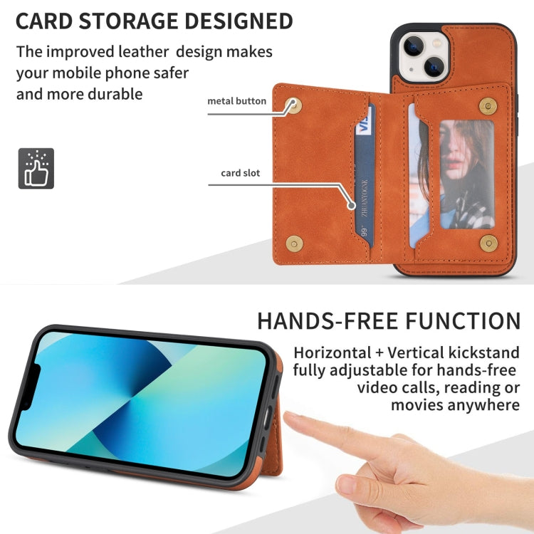 For iPhone 13 Line Card Holder Phone Case