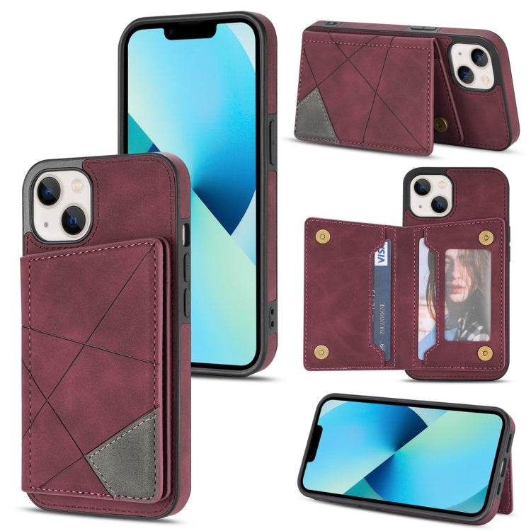 For iPhone 13 Line Card Holder Phone Case