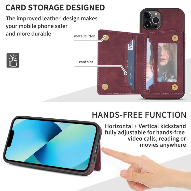 For iPhone 13 Pro Line Card Holder Phone Case