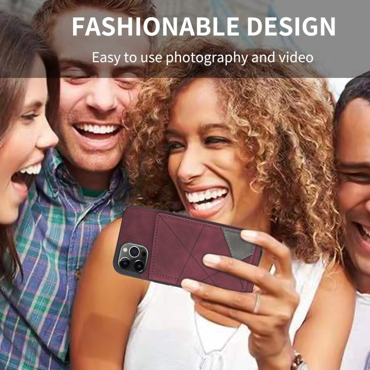 For iPhone 13 Pro Line Card Holder Phone Case