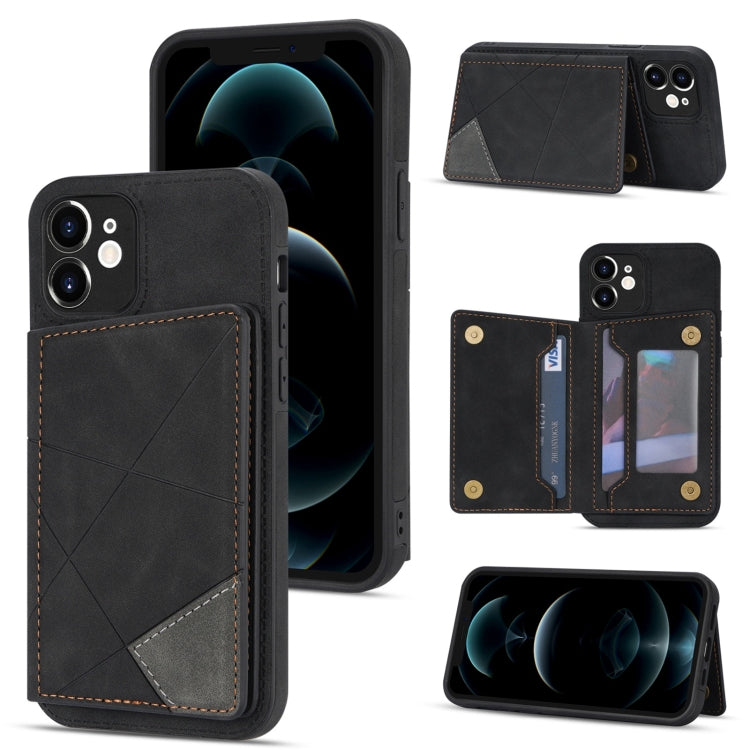 For iPhone 12 mini Line Card Holder Phone Case