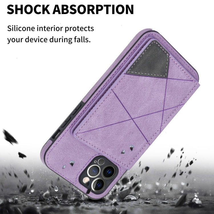 For iPhone 12 Line Card Holder Phone Case