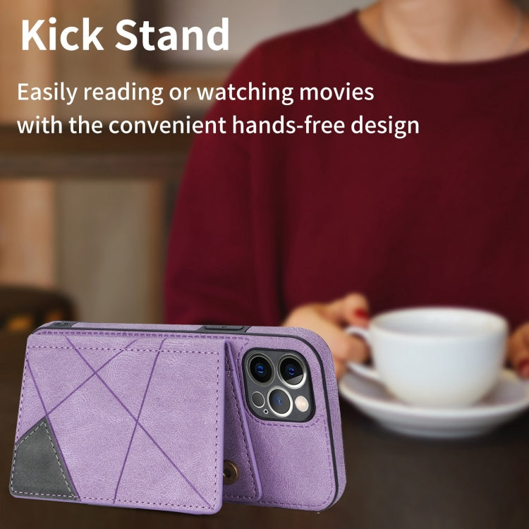 For iPhone 12 Pro Line Card Holder Phone Case