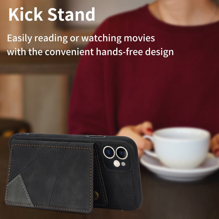 For iPhone 11 Line Card Holder Phone Case