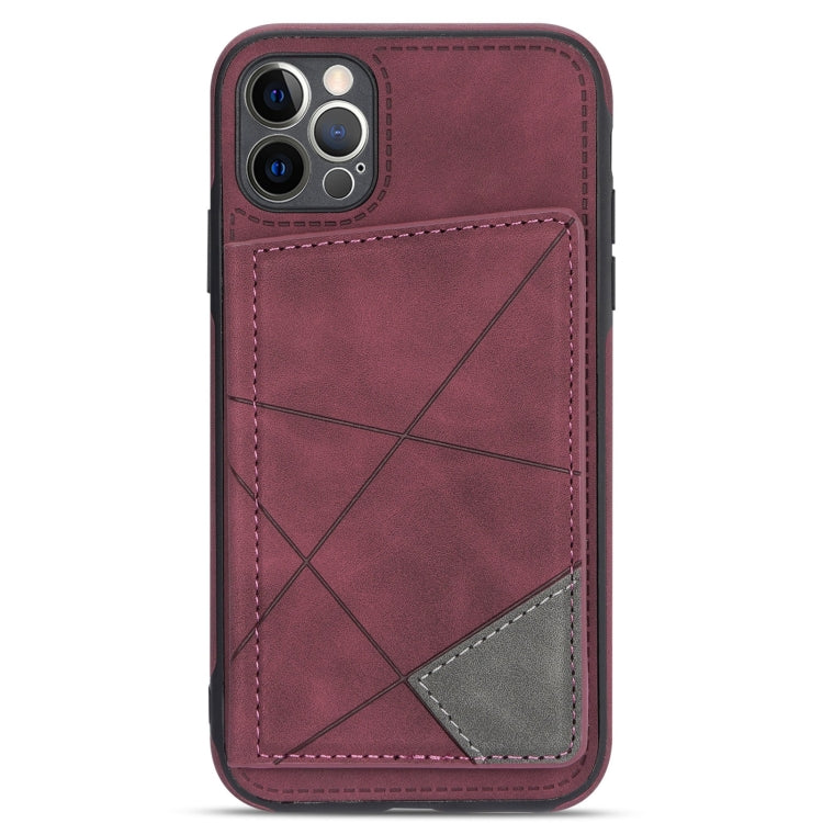 For iPhone 11 Pro Line Card Holder Phone Case