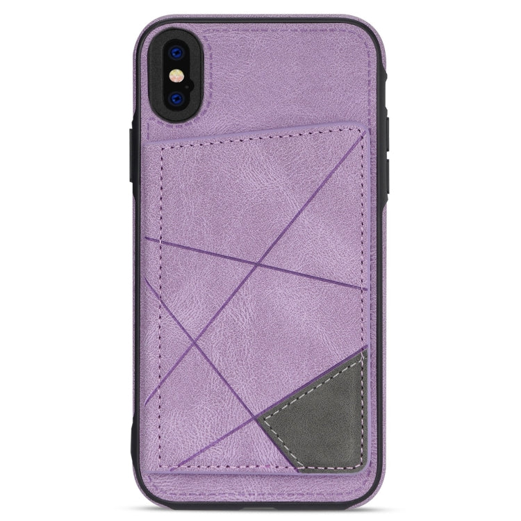 For iPhone X / XS Line Card Holder Phone Case