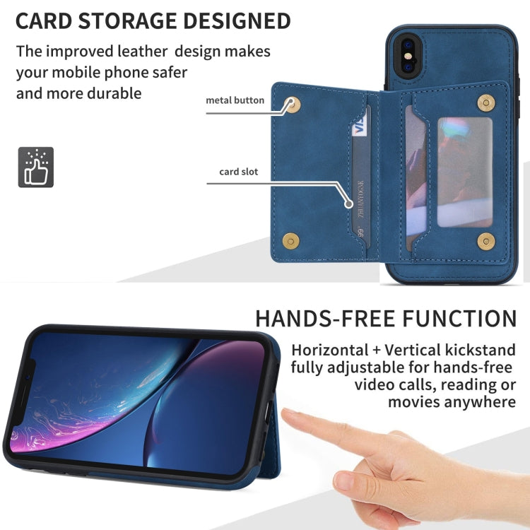 For iPhone X / XS Line Card Holder Phone Case