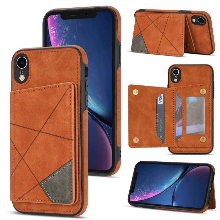 For iPhone XR Line Card Holder Phone Case