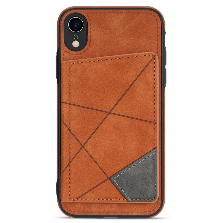 For iPhone XR Line Card Holder Phone Case