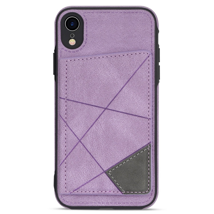 For iPhone XR Line Card Holder Phone Case