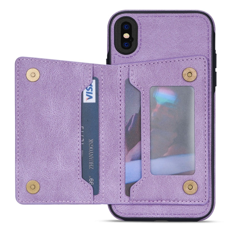 For iPhone XS Max Line Card Holder Phone Case