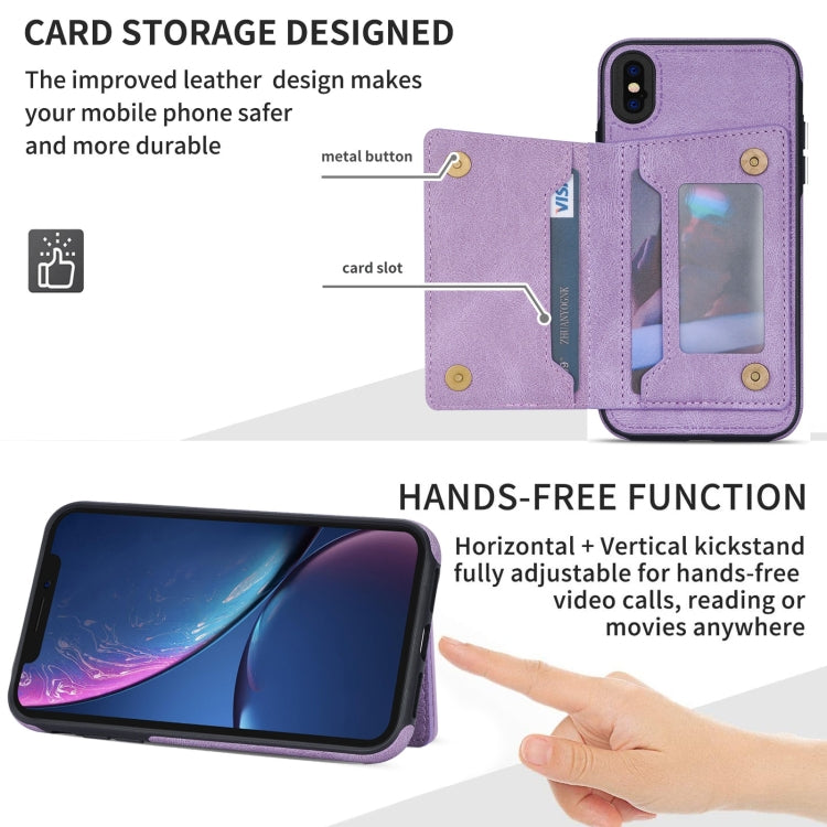 For iPhone XS Max Line Card Holder Phone Case