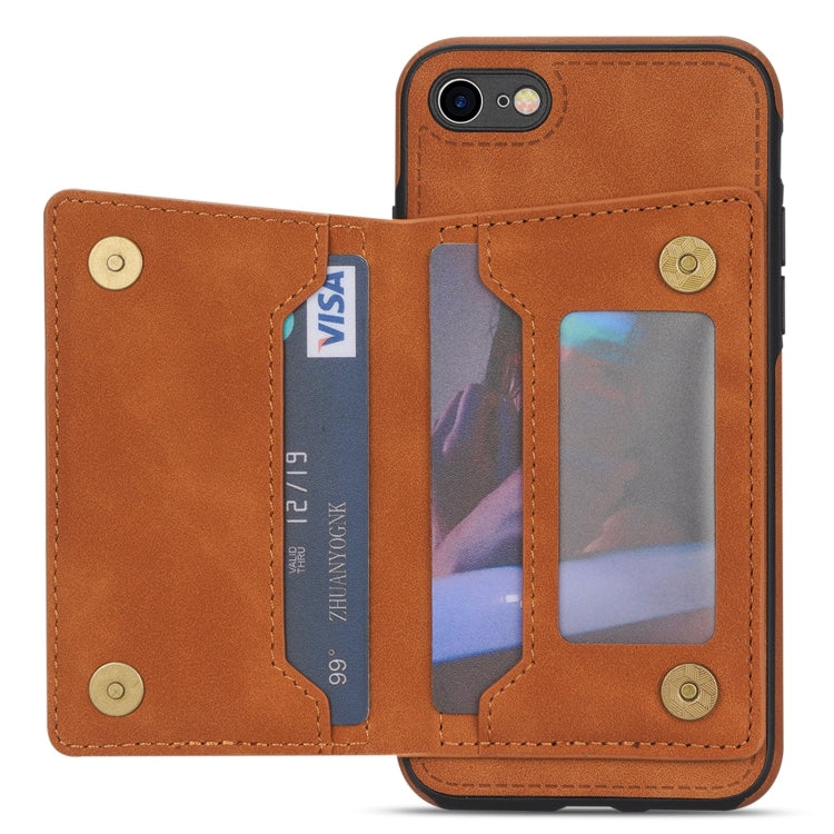 For iPhone SE 2022 / SE 2020 / 8 / 7 Line Card Holder Phone Case