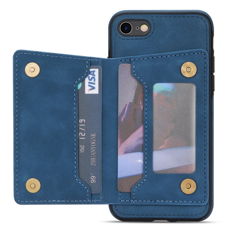 For iPhone SE 2022 / SE 2020 / 8 / 7 Line Card Holder Phone Case