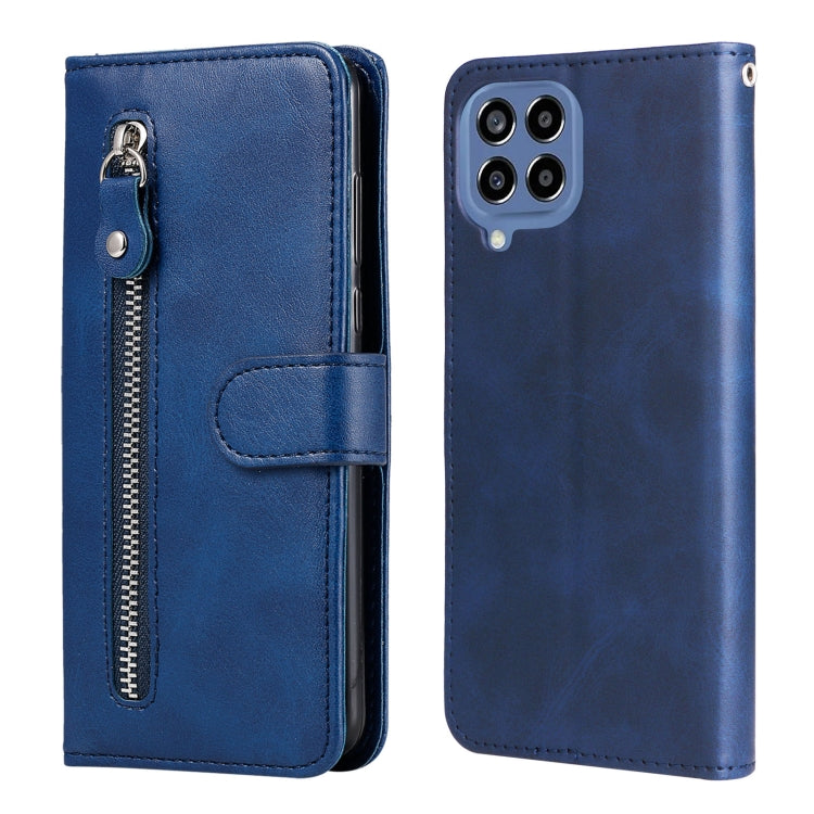 For Samsung Galaxy M33 5G Global Calf Texture Zipper Leather Phone Case